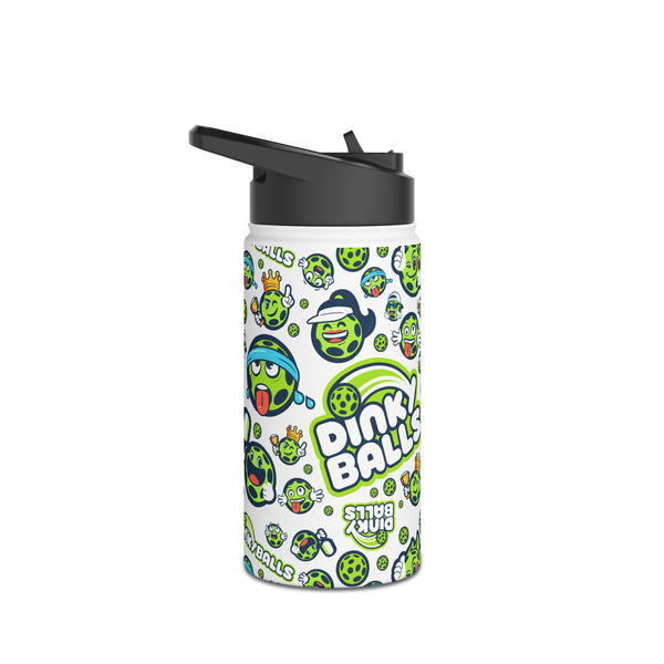 DB Stainless Steel Water Bottle, Standard Lid, White